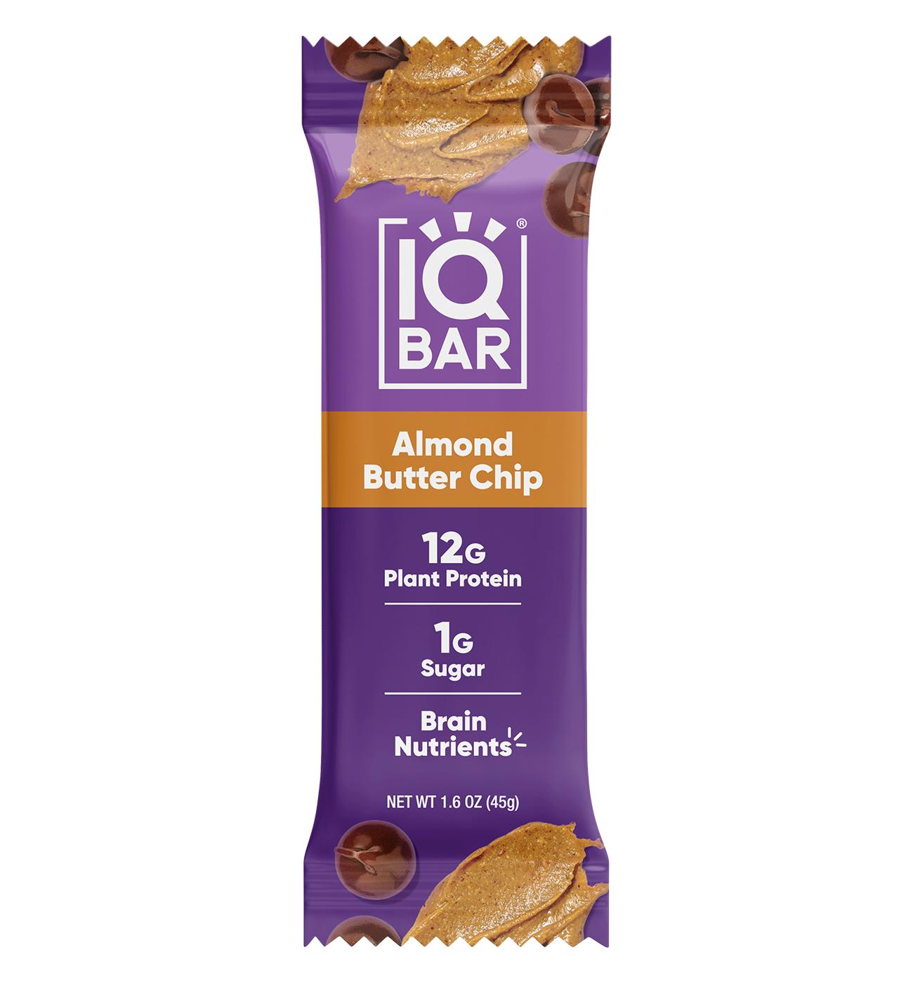 IQBar 12g Plant Protein Bar - Almond Butter Chip; image 1 of 2