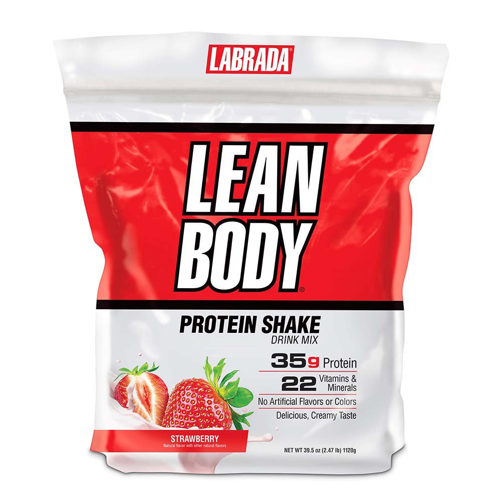 Labrada Lean Body 35g Protein Shake Mix - Strawberry, 2.47 lbs