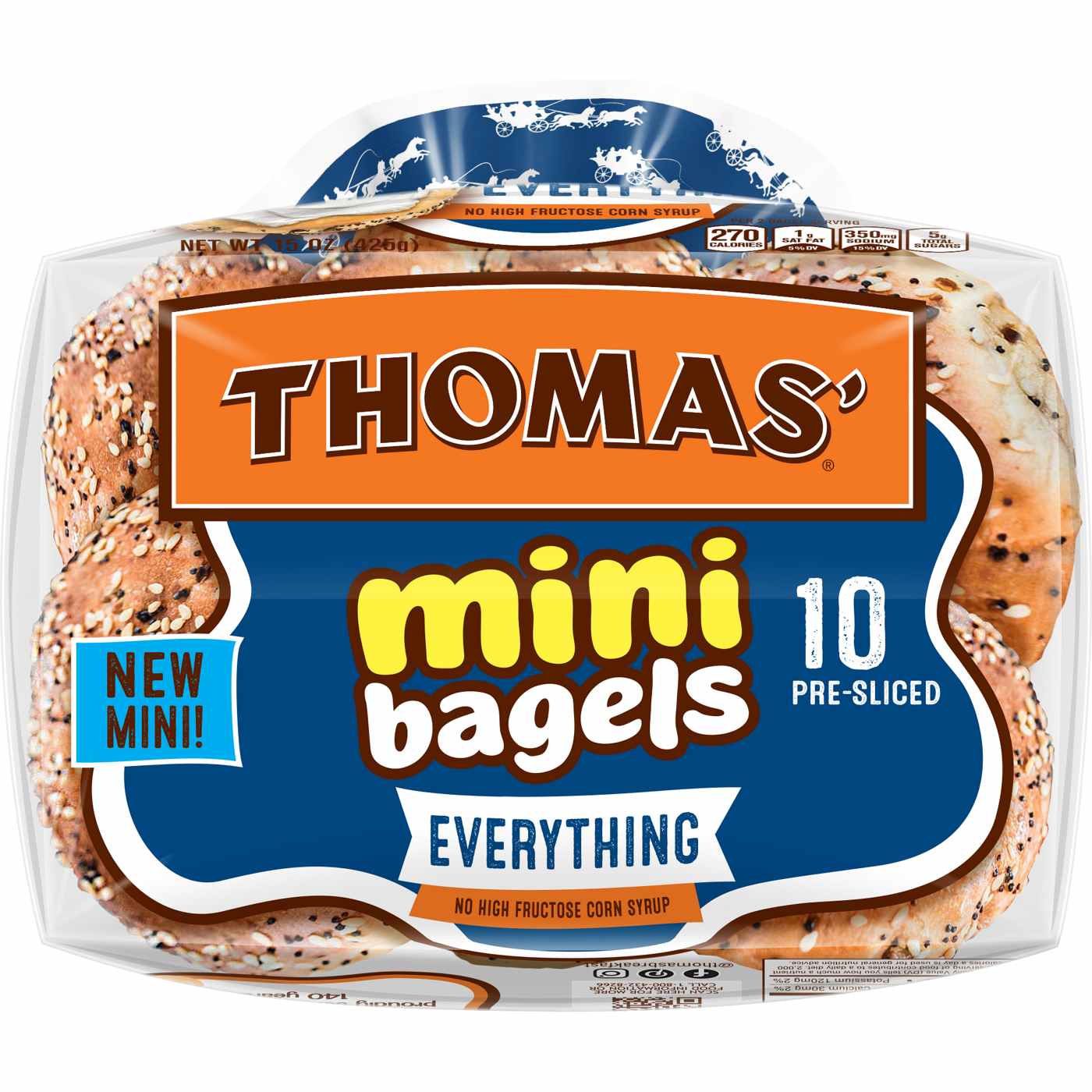 Thomas' Everything Mini Bagels; image 2 of 2