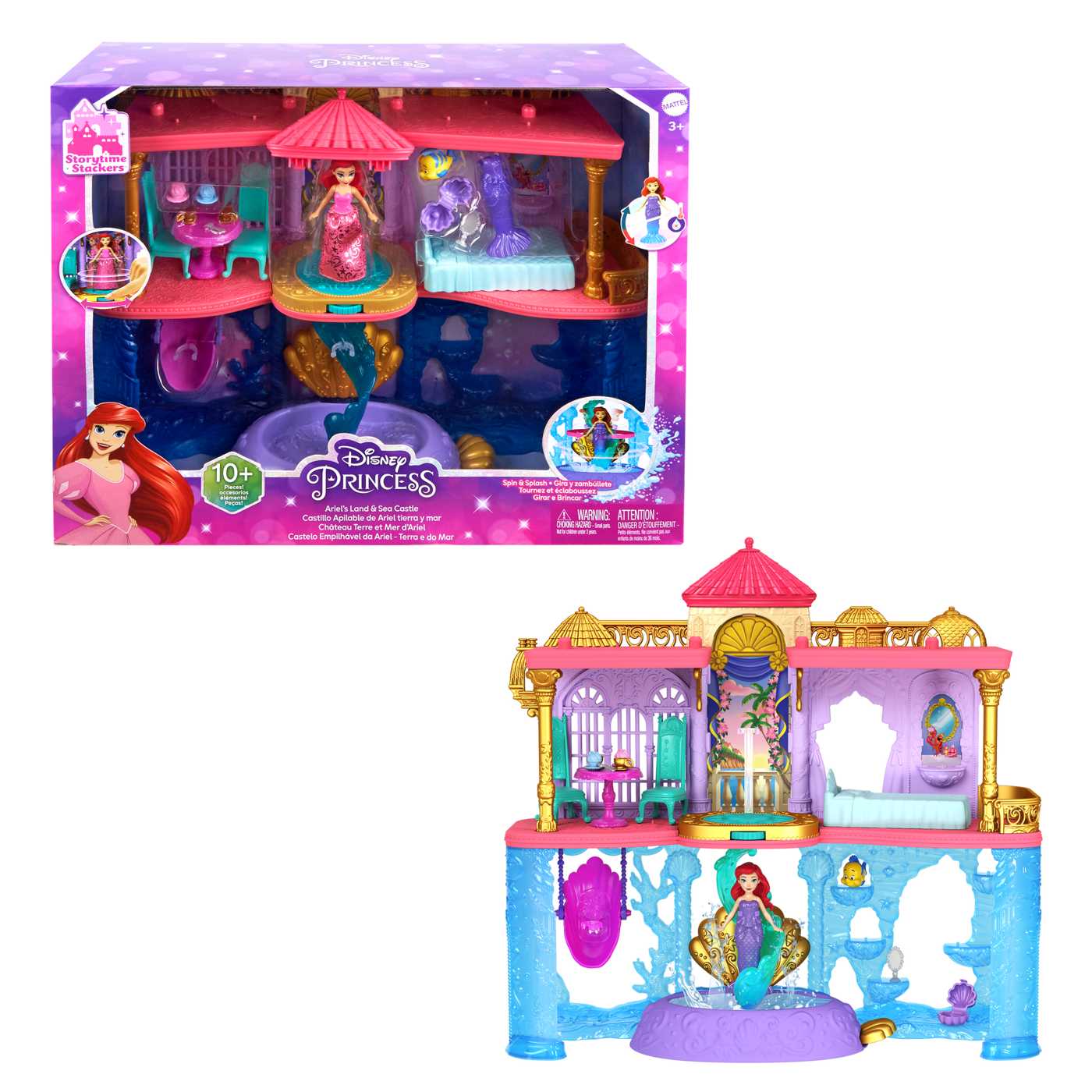 Mattel Disney Princess Ariel's Land & Sea Castle; image 2 of 3