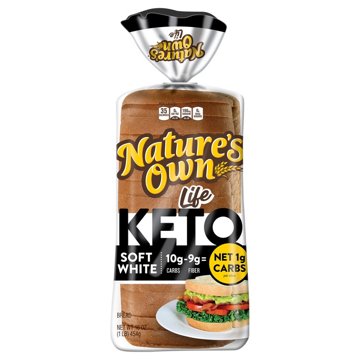 Nature's Own Soft White Keto Sliced Bread, 16 oz