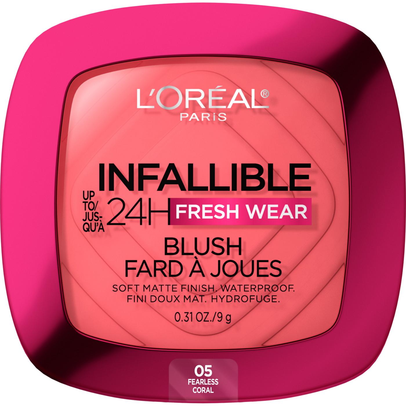 L'Oréal Paris Infallible 24H Fresh Wear Soft Matte Blush - Fearless Coral; image 1 of 3