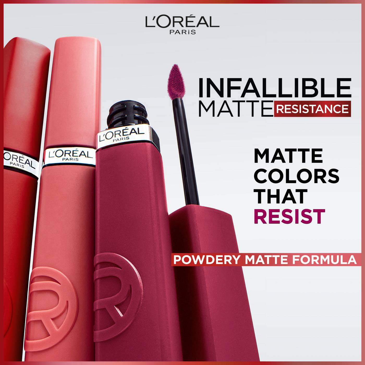 L'Oréal Paris Infallible Le Matte Resistance Liquid Lipstick - Wine Not; image 3 of 6