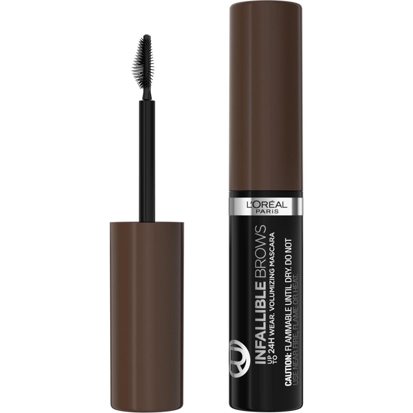 L'Oréal Paris Infallible Volumizing 24H Wear Brow Mascara - Dark Brunette; image 4 of 5