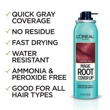 L'Oréal Paris Magic Root Cover Up Temporary Concealer Spray for Grey - Bright Red