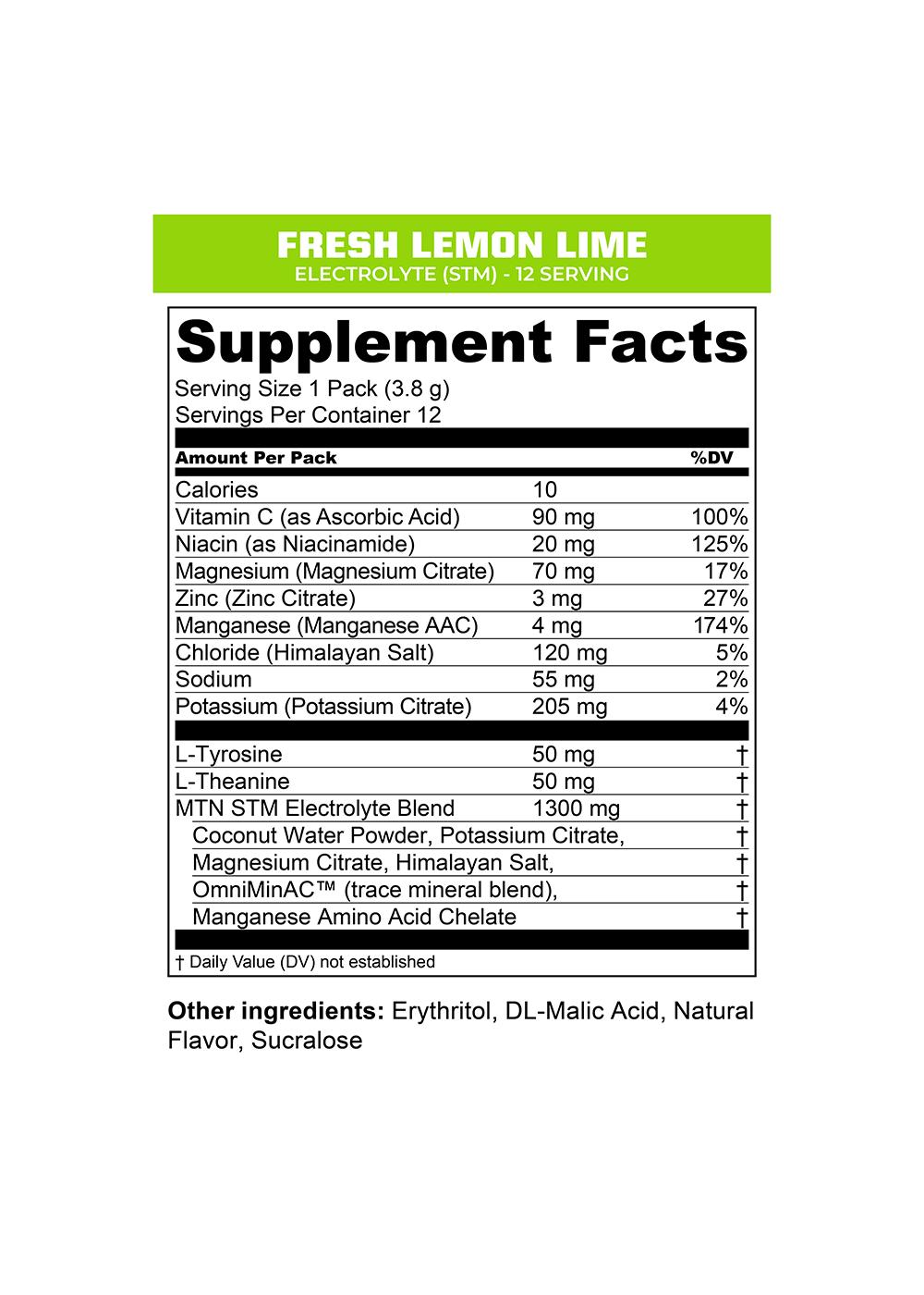 MTN OPS Electrolyte On-The-Go Packs - Fresh Lemon Lime; image 2 of 2