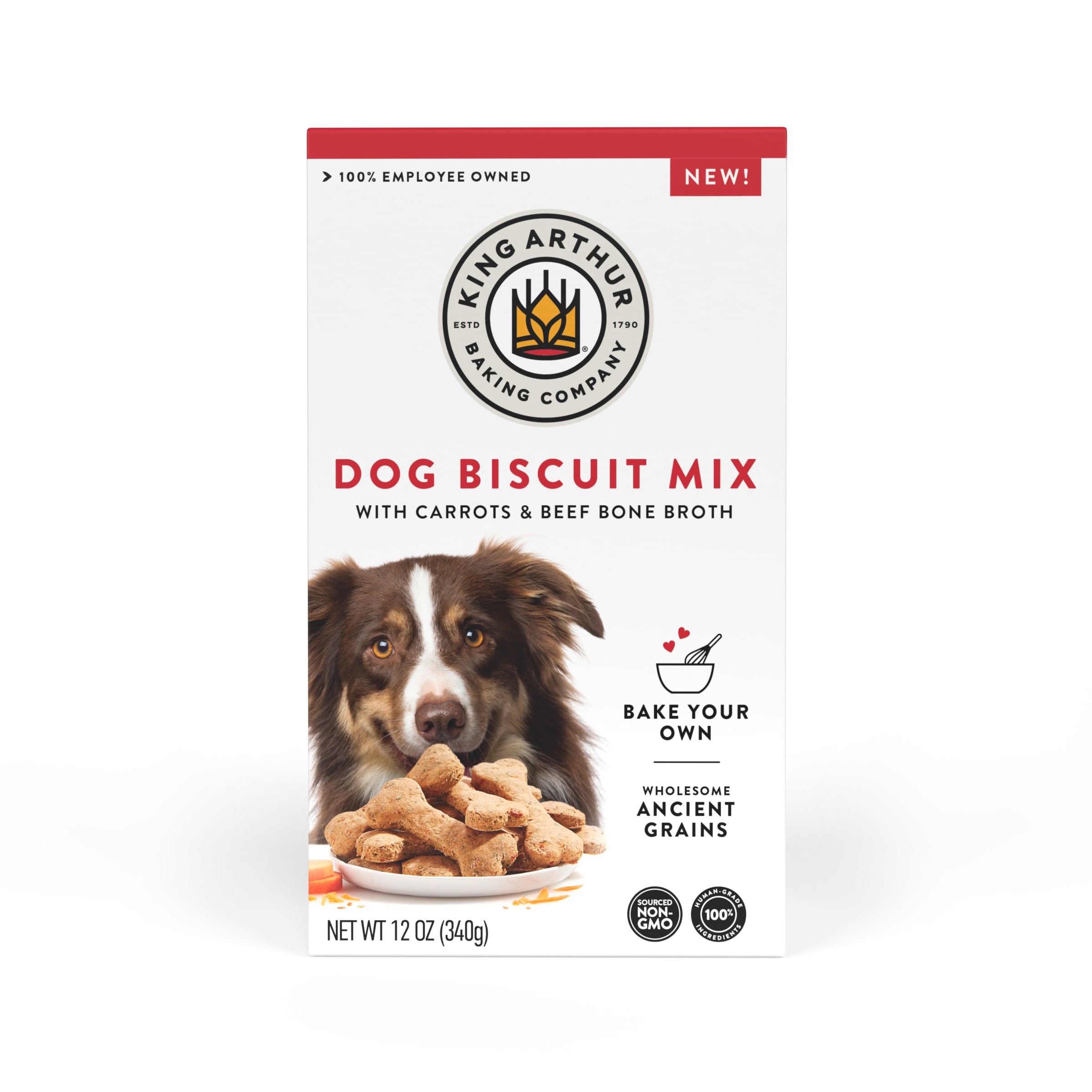 King Arthur Carrots & Beef Bone Broth Dog Biscuit Mix Shop Food at HEB