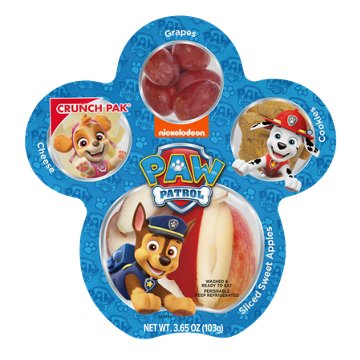 Crunch Pak Nickelodeon Paw Patrol Snack Pack - Apples, Cookies, Cheese & Grapes