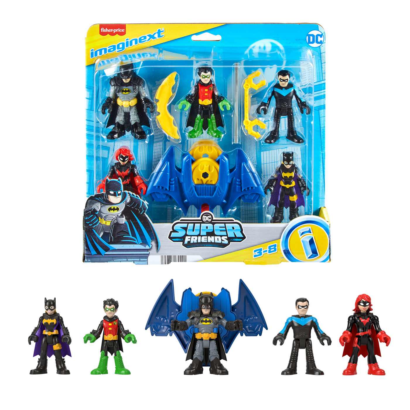 Fisher-Price Imaginext DC Super Friends Batman Figures; image 2 of 3