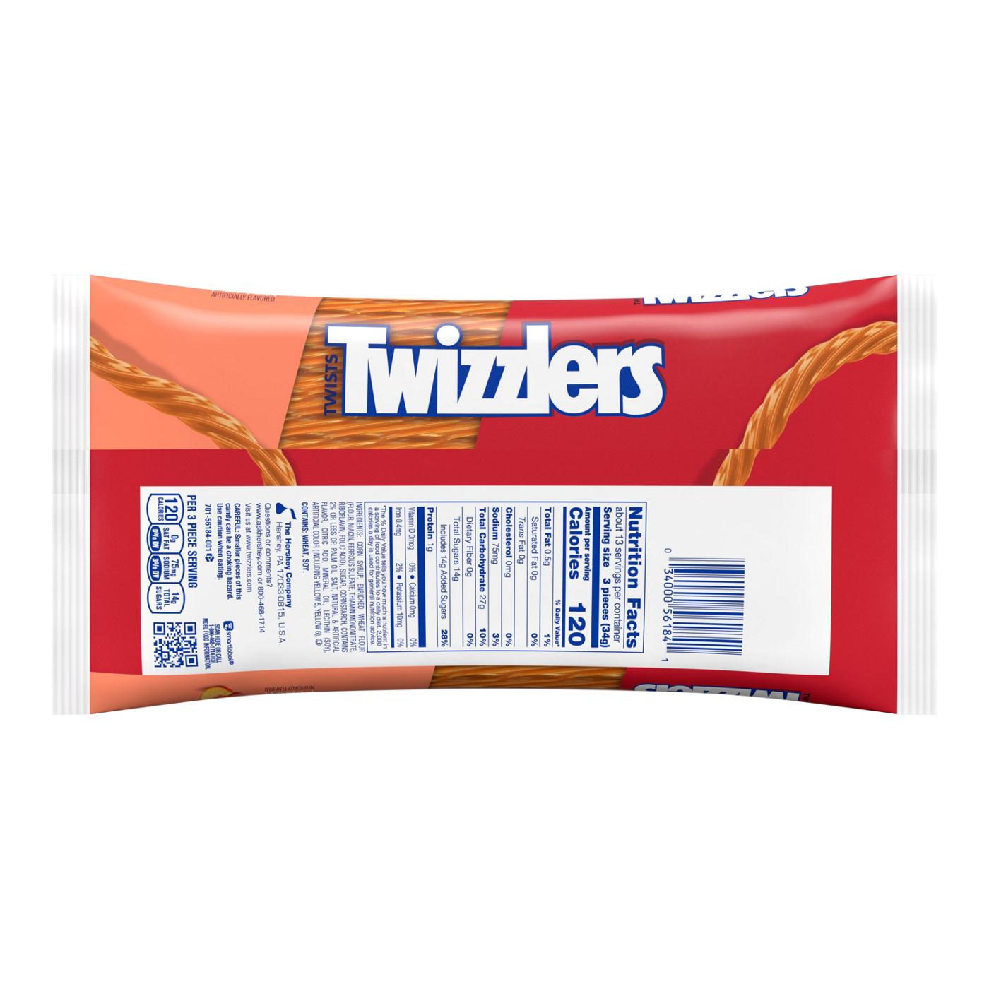 Twizzlers Twists Peach Flavor Candy; image 2 of 2