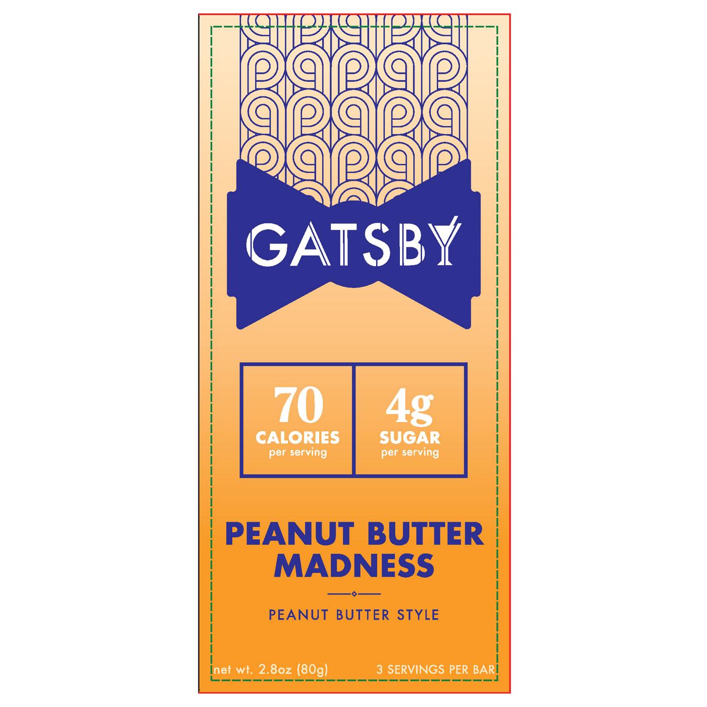 Gatsby Peanut Butter Madness Style Candy Bar; image 1 of 2