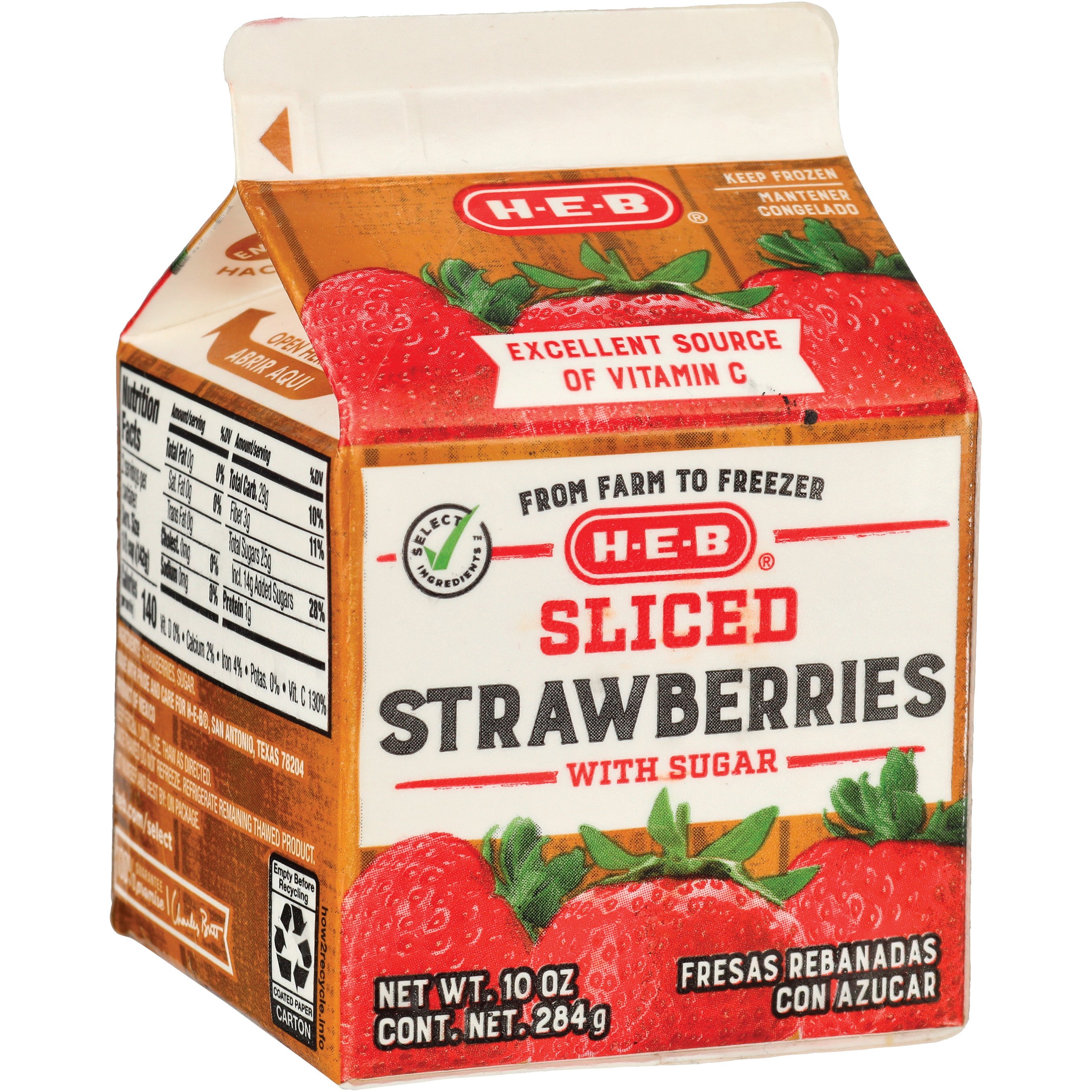strawberryページ H-E-B Frozen Sliced Strawberries, 10 oz | Joe V's Smart Shop