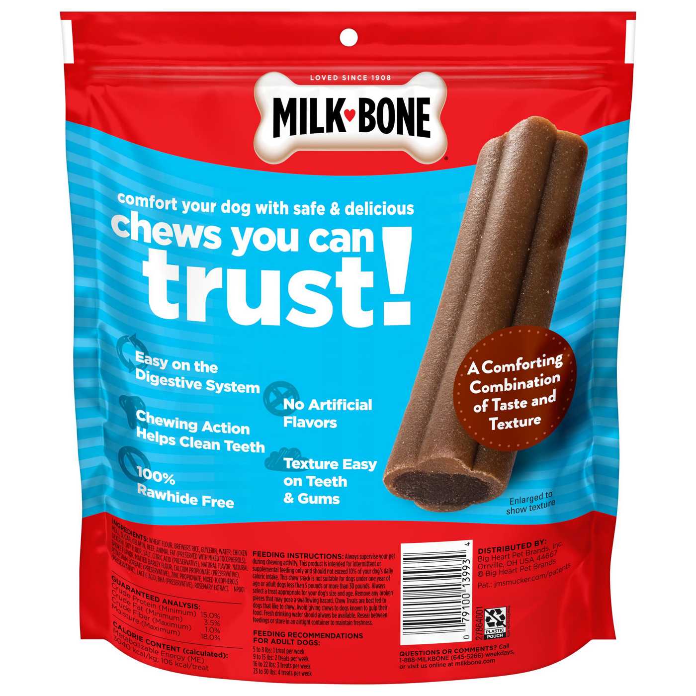 MilkBone Comfort Chews Mini Beef Dog Treats; image 2 of 2