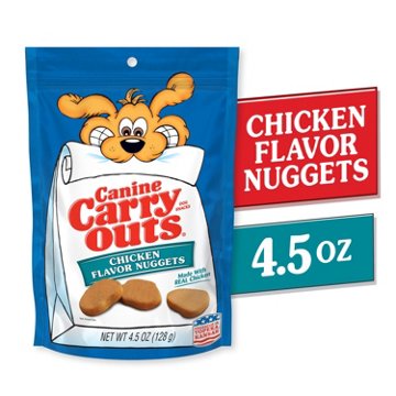 Canine Carry Outs Chicken Flavor Nuggets Dog Treats, 4.5 oz