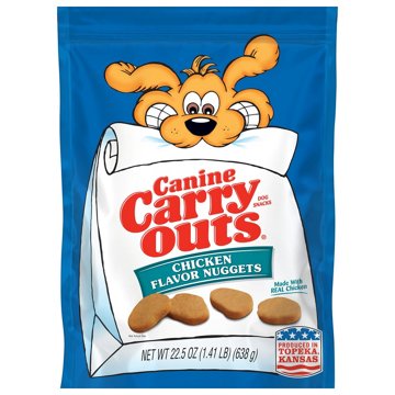 Canine Carry Outs Chicken Flavor Nuggets Dog Treats, 22.5 oz