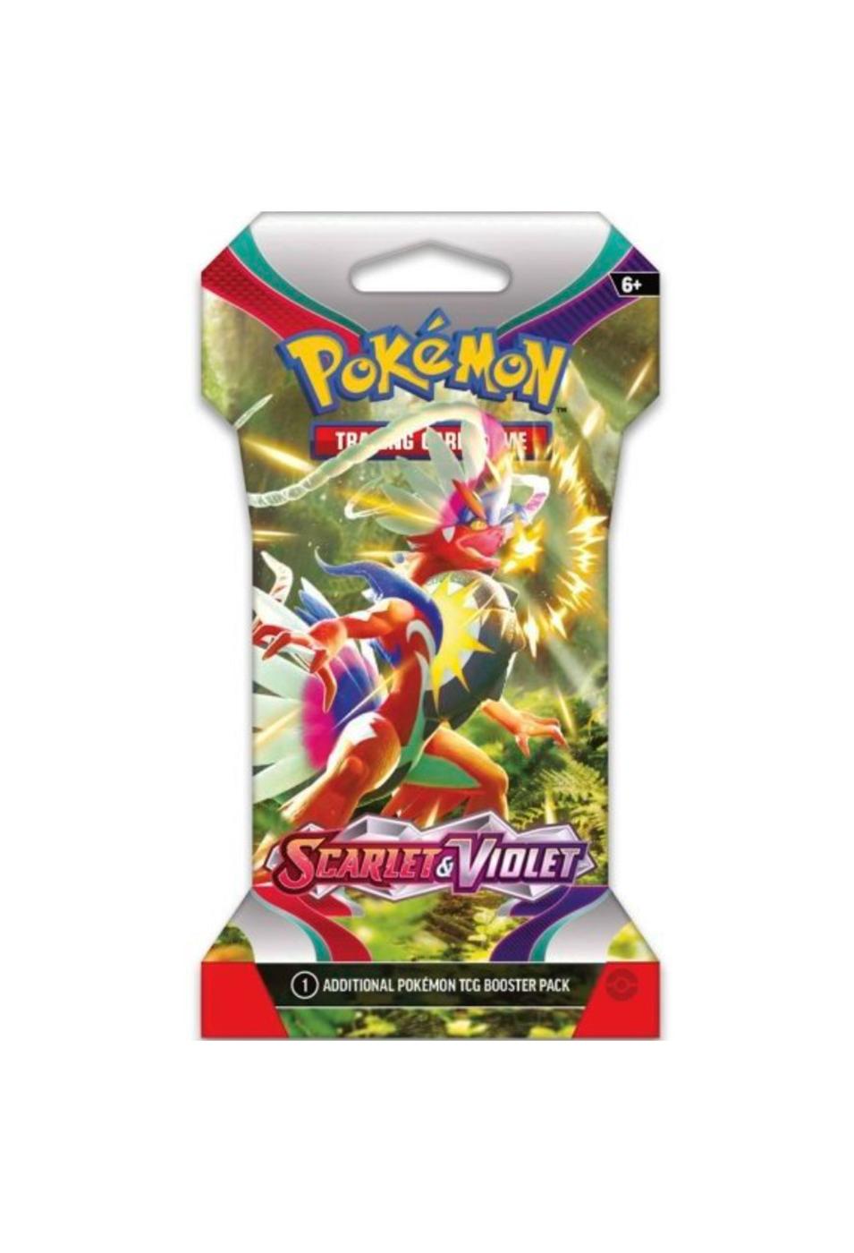 Pokemon Scarlet & Violet Sleeved Booster Pack Trading Card Game; image 2 of 6