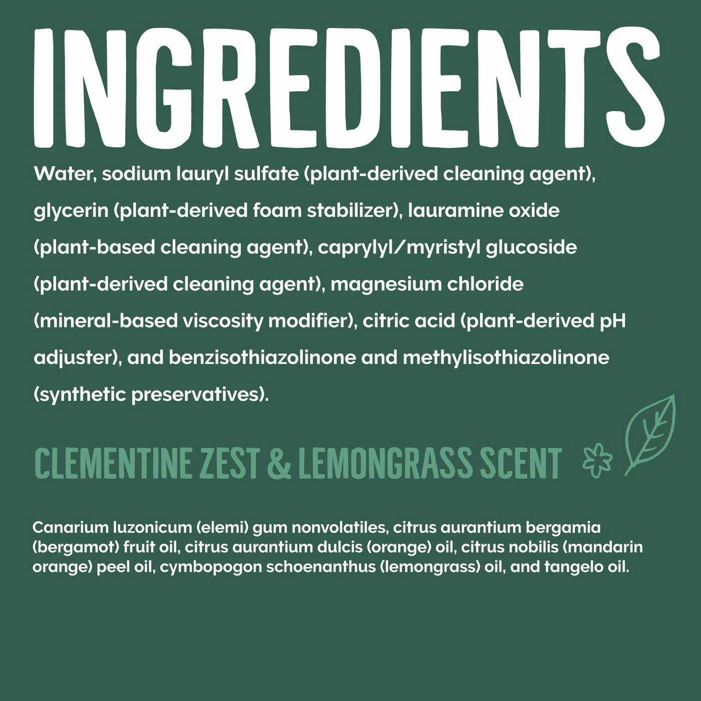 Seventh Generation Dishwashing Liquid Refill - Clementine & Lemongrass; image 2 of 5