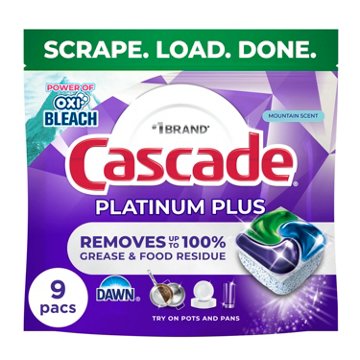 Cascade Platinum Plus Action Pacs Dawn Dishwasher Pods - Mountain Scent