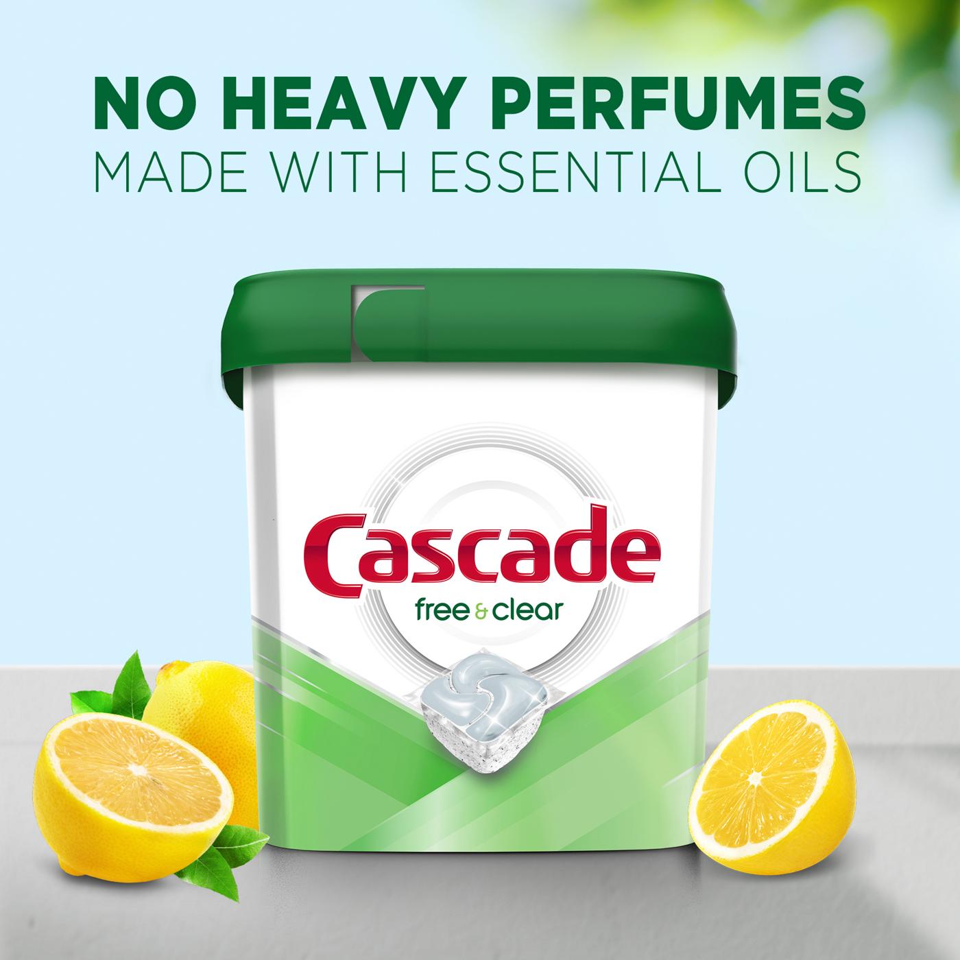 Cascade Free & Clear Lemon Essence Dishwasher Detergent Gel; image 10 of 10