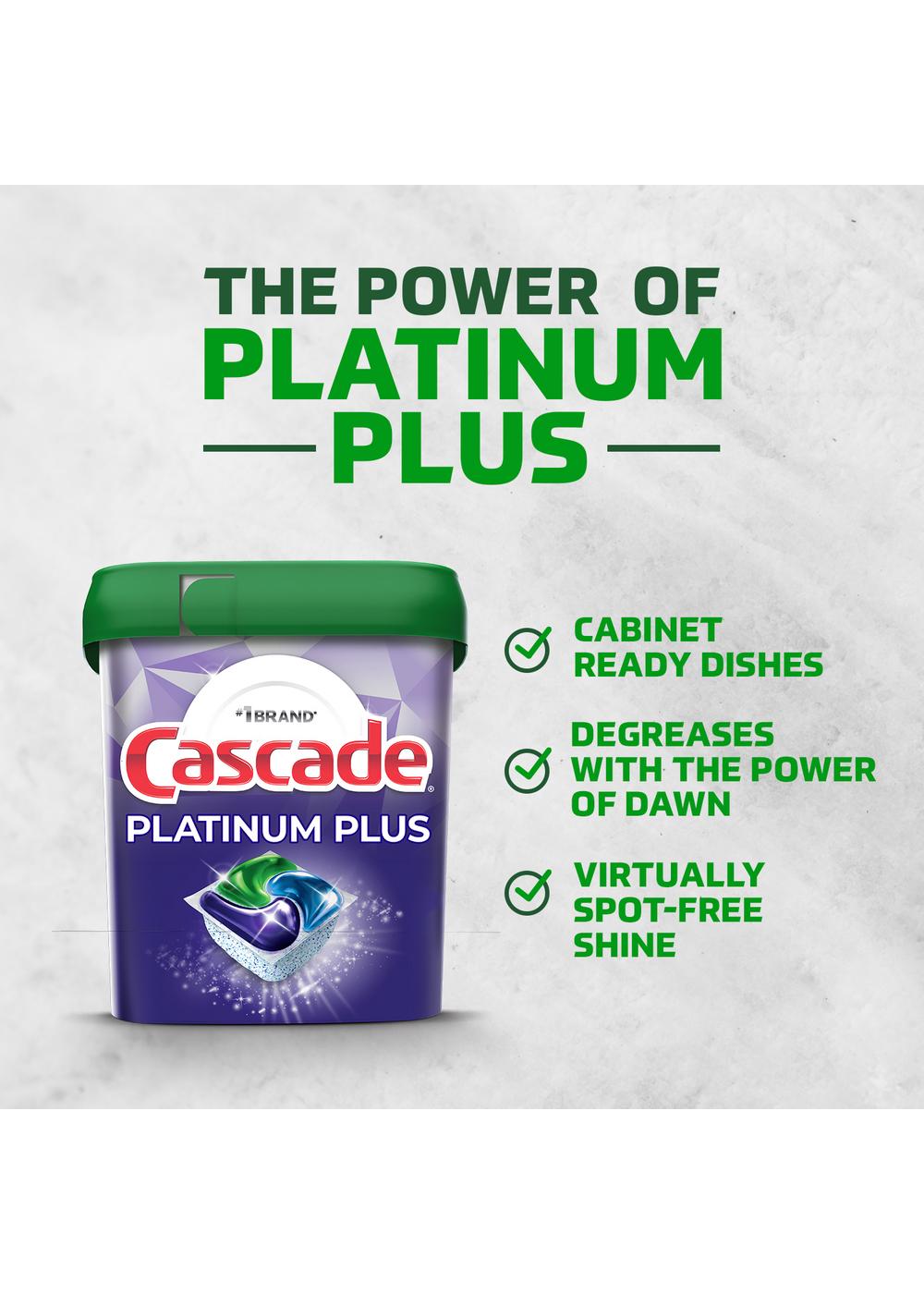 Cascade Platinum Plus Fresh Scent Dishwasher Detergent ActionPacs; image 3 of 5