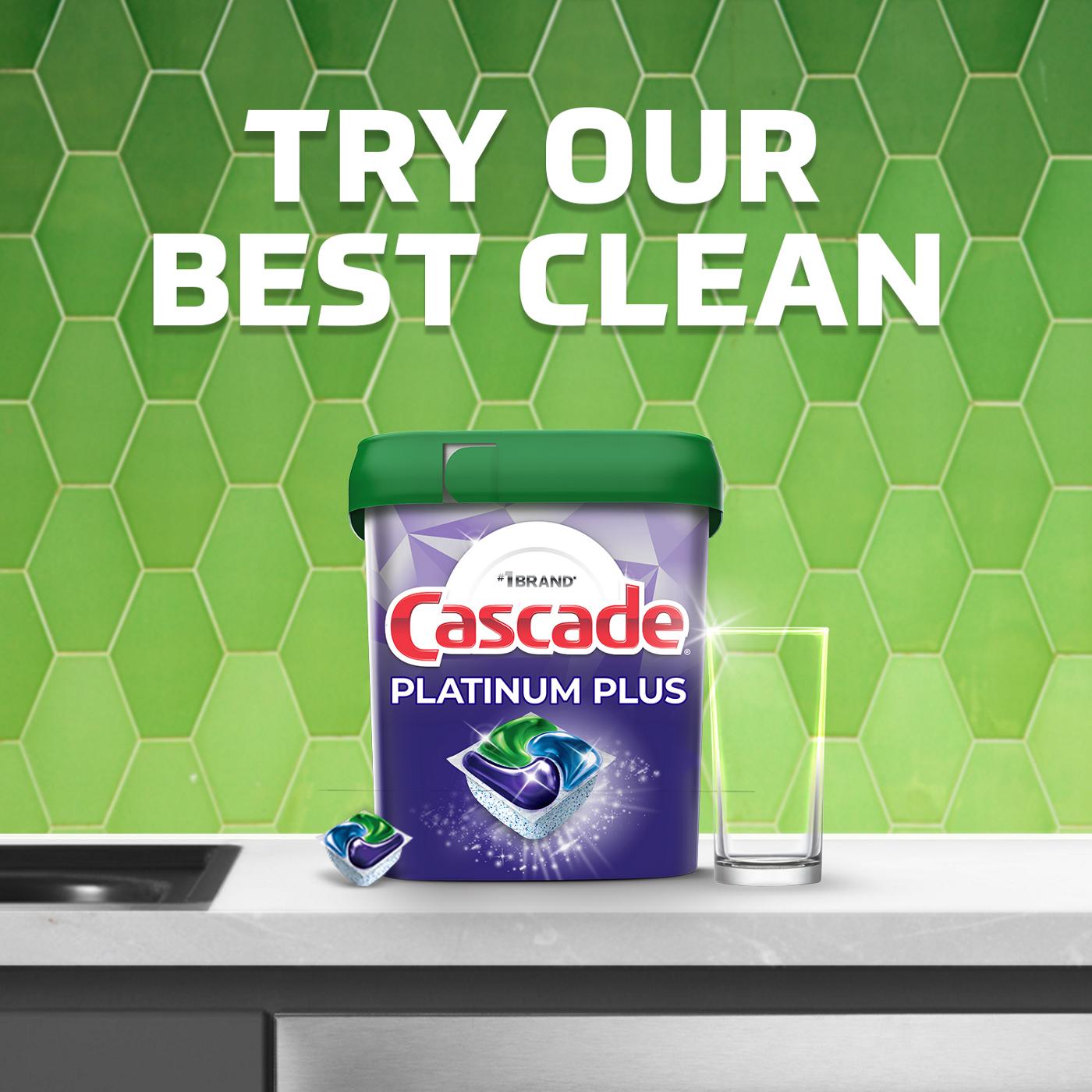 Cascade Platinum Plus Dishwasher Pods, Fresh Scent; image 7 of 16