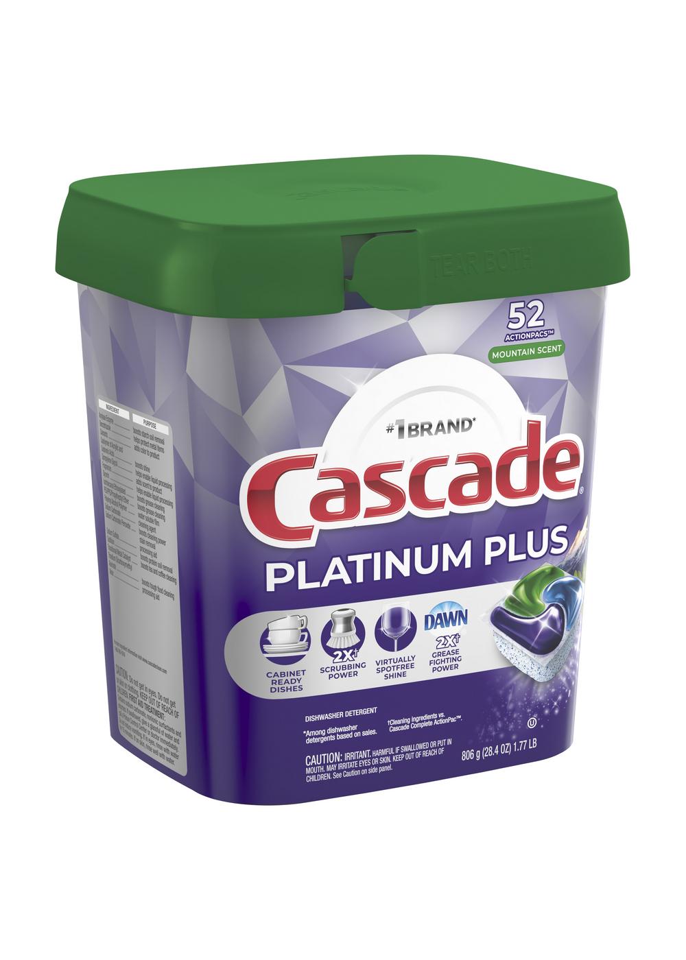 Cascade Platinum Plus Mountain Scent Dishwasher Detergent ActionPacs; image 4 of 4