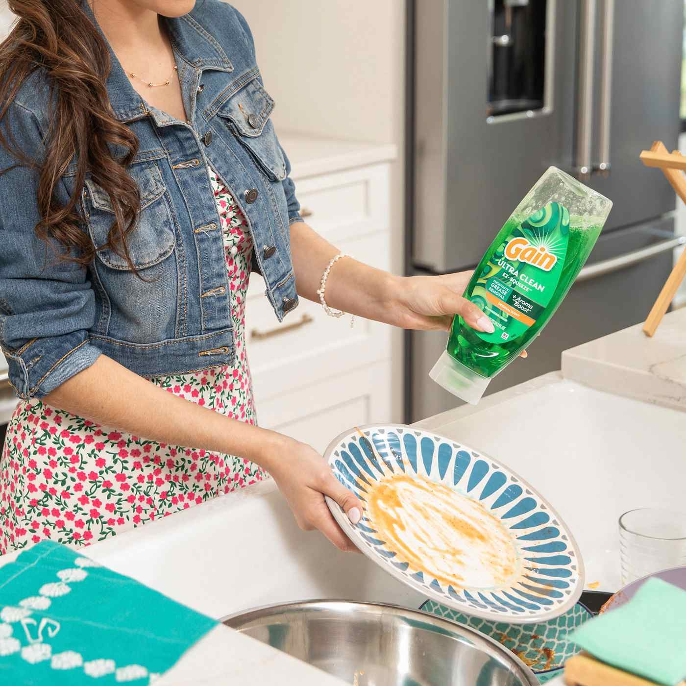 Gain Ultra Clean EzSqueeze Original Scent Liquid Dish Soap Shop Dish Soap & Detergent at HEB