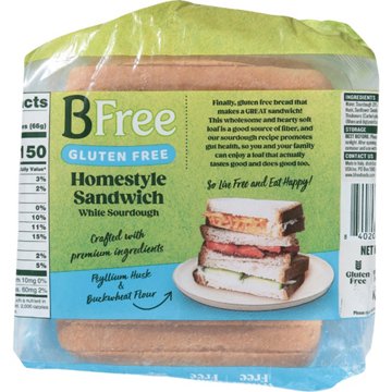 BFree Homestyle White Sourdough Sliced Bread, 14.1 oz
