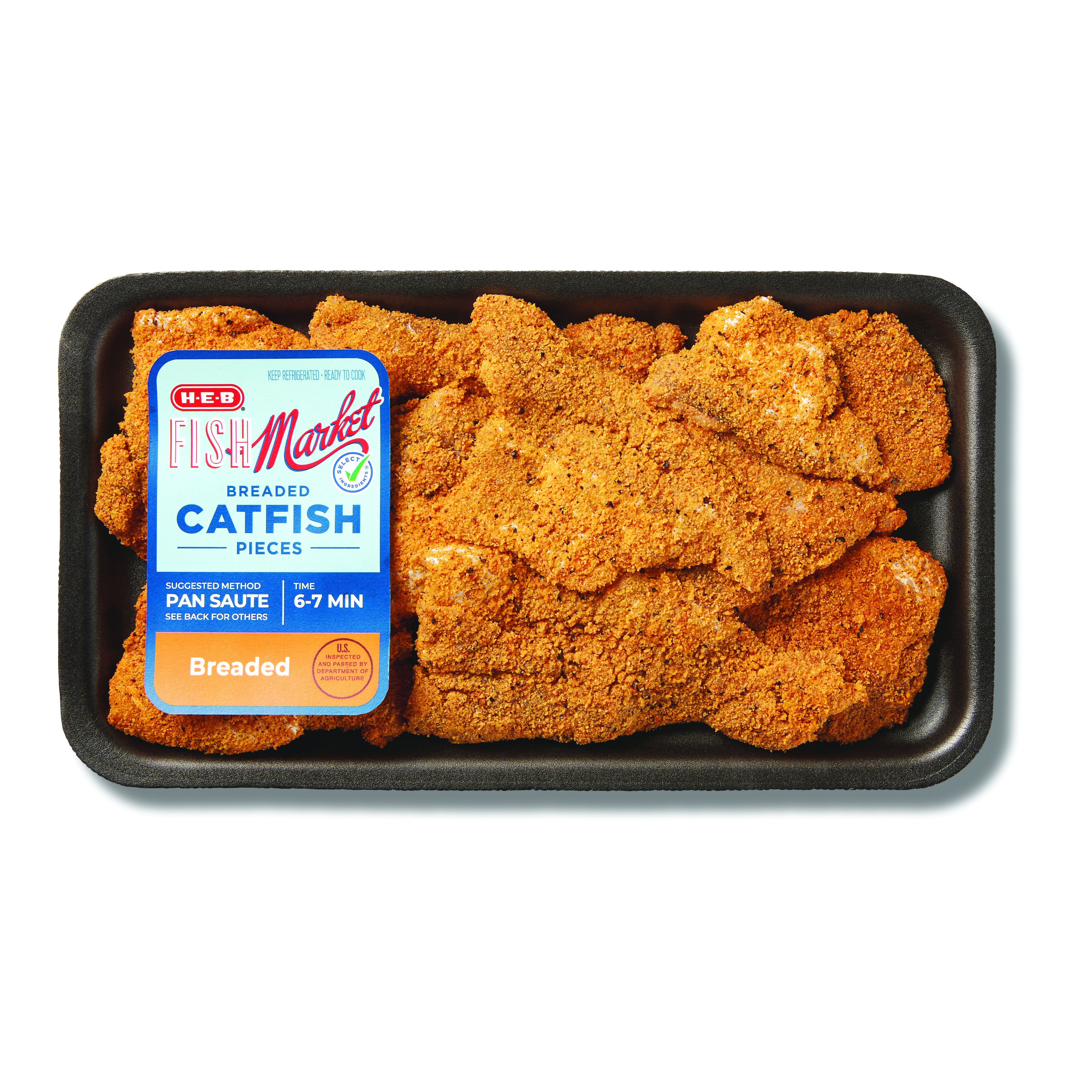 HEB Fish Market Seasoned Breaded Catfish Pieces Shop Fish at HEB