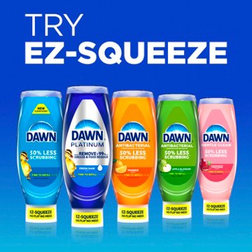 Dawn Platinum EZ Squueze Dish Soap - Fresh Rain