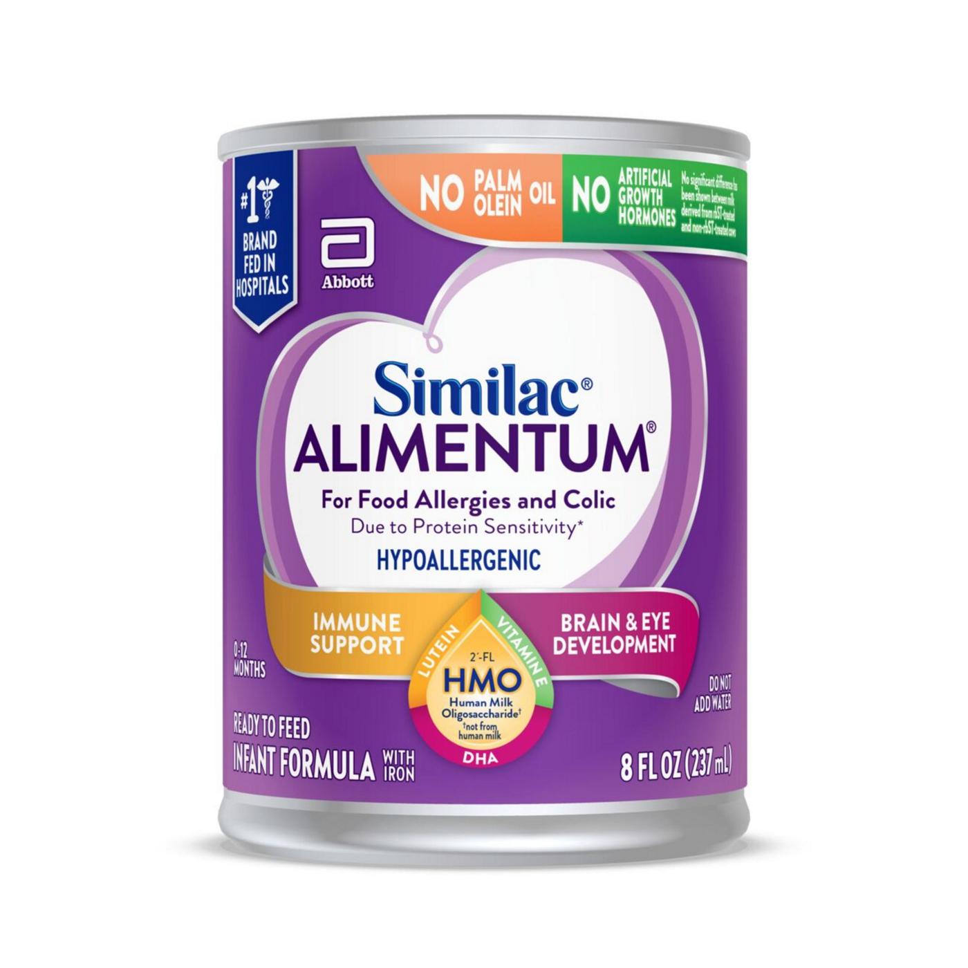 Similac Similac Alimentum Ready-to-Feed Baby Formula, 8-fl-oz Can; image 1 of 13