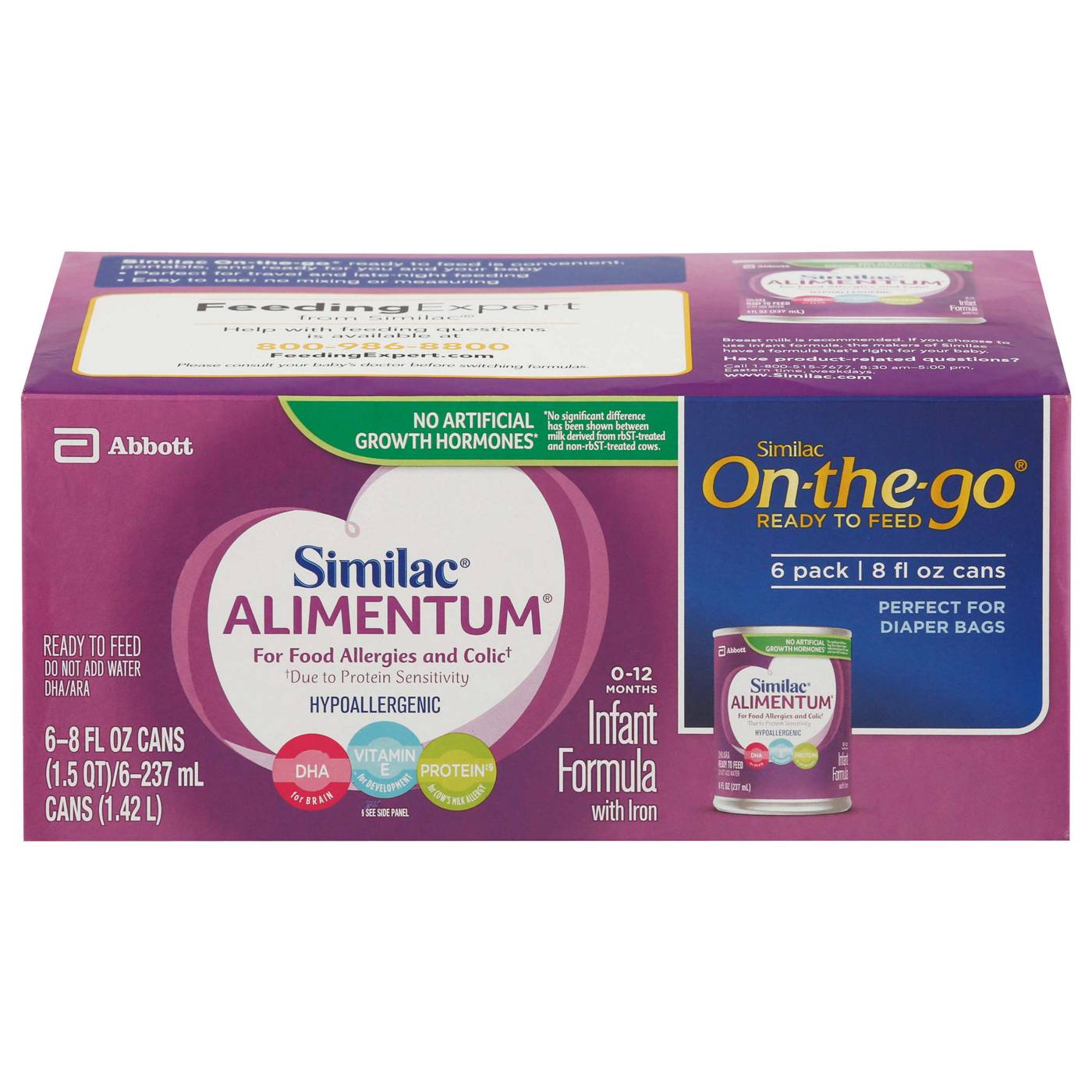 Similac Similac Alimentum Ready-to-Feed Baby Formula, 8-fl-oz Can; image 1 of 13