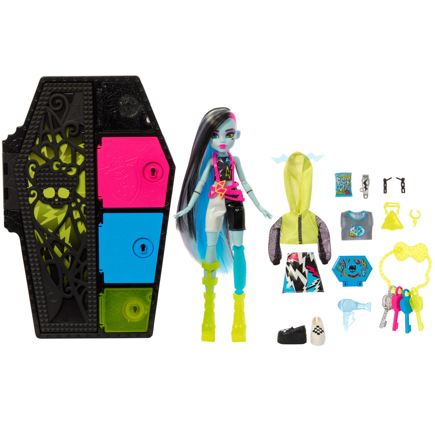 Monster High Skulltimate Secrets Neon Frights Frankie Stein Doll; image 2 of 3