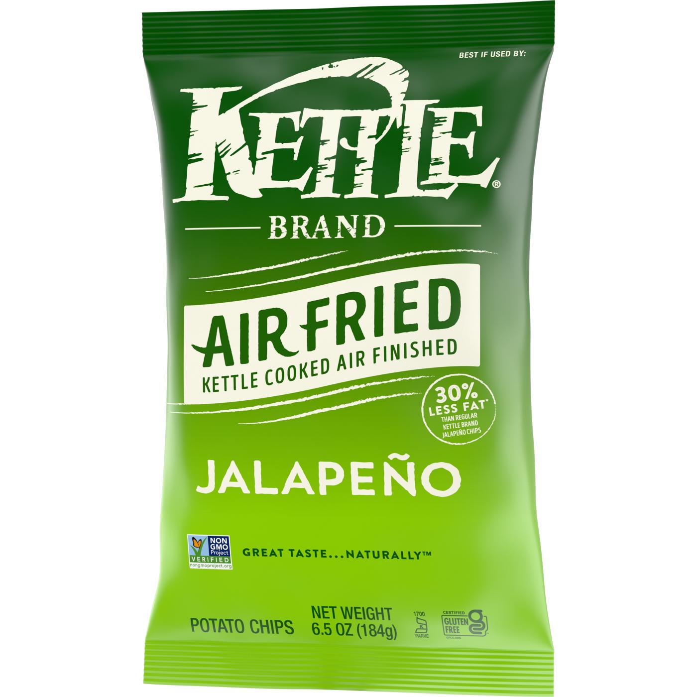 Kettle Brand Air Fried Jalapeno Kettle Potato Chips; image 4 of 9