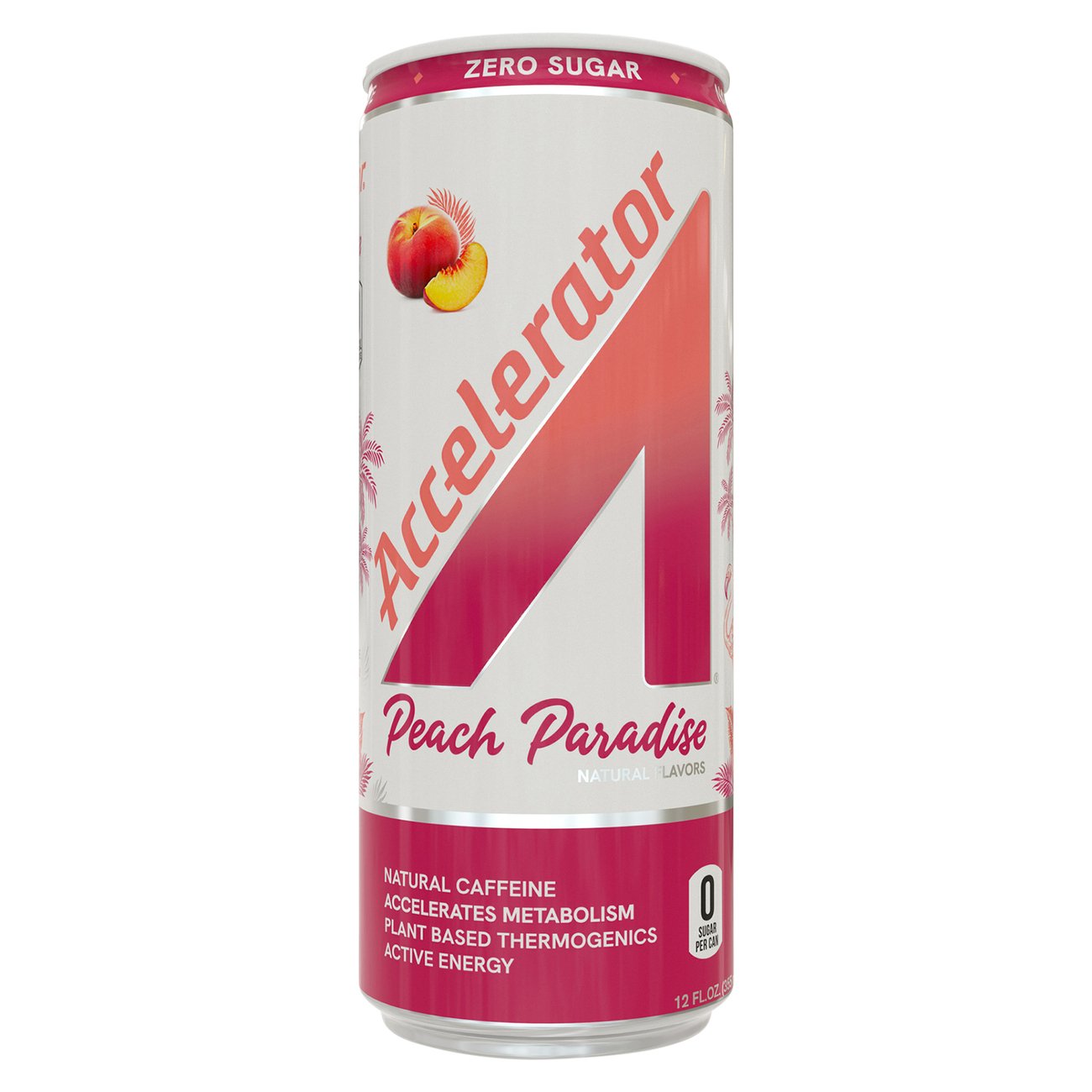 Accelerator Energy Drink - Peach Paradise, 12 oz