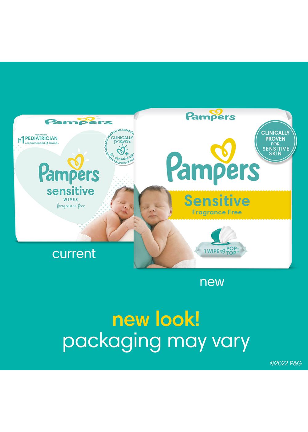 Pampers Sensitive Skin Baby Wipes Refills 7 Pk; image 2 of 10