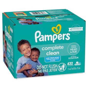 Pampers Fresh Scented Baby Wipes 6 Pk