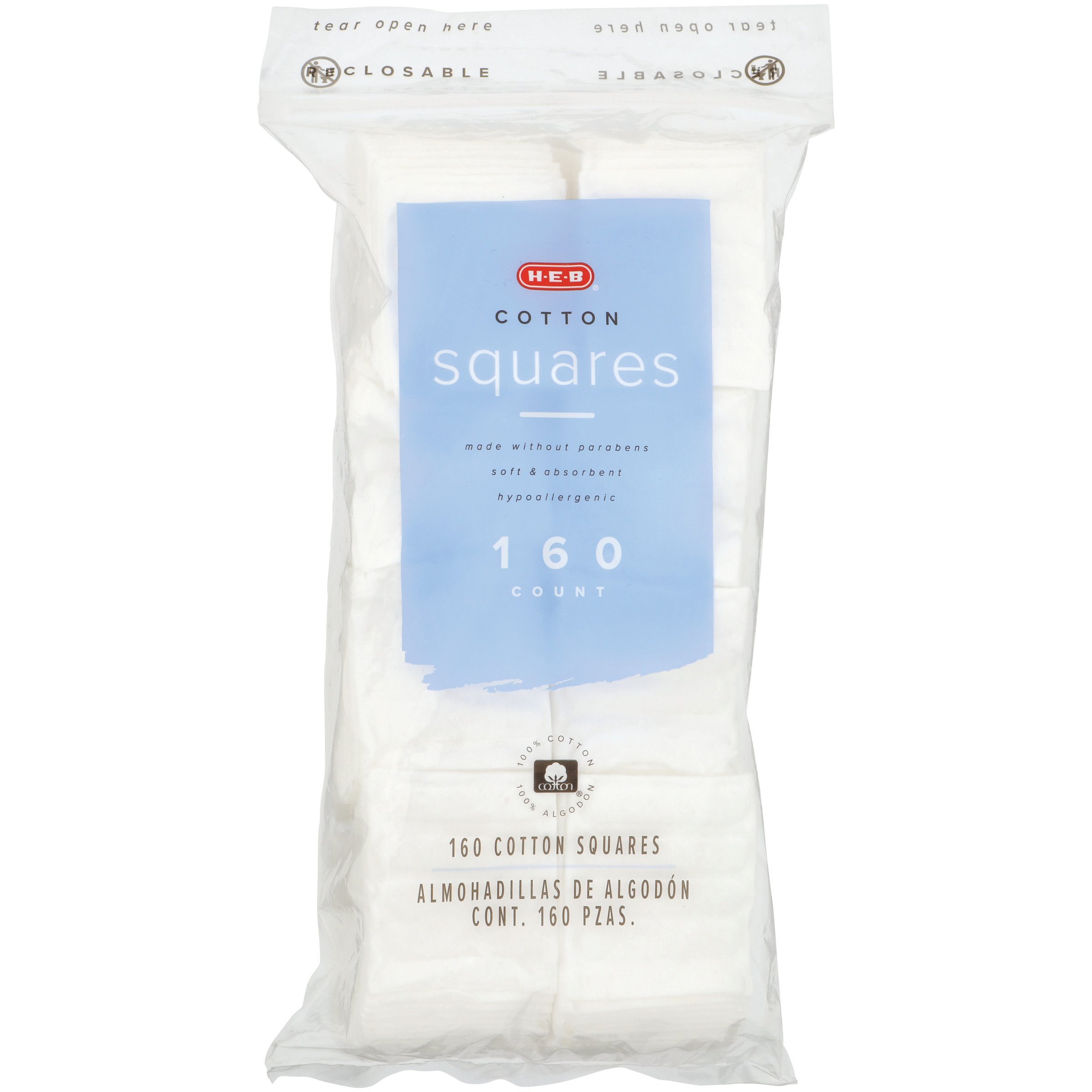 H-E-B Premium Cotton Squares