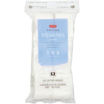 H-E-B Cotton Squares, 160 ct