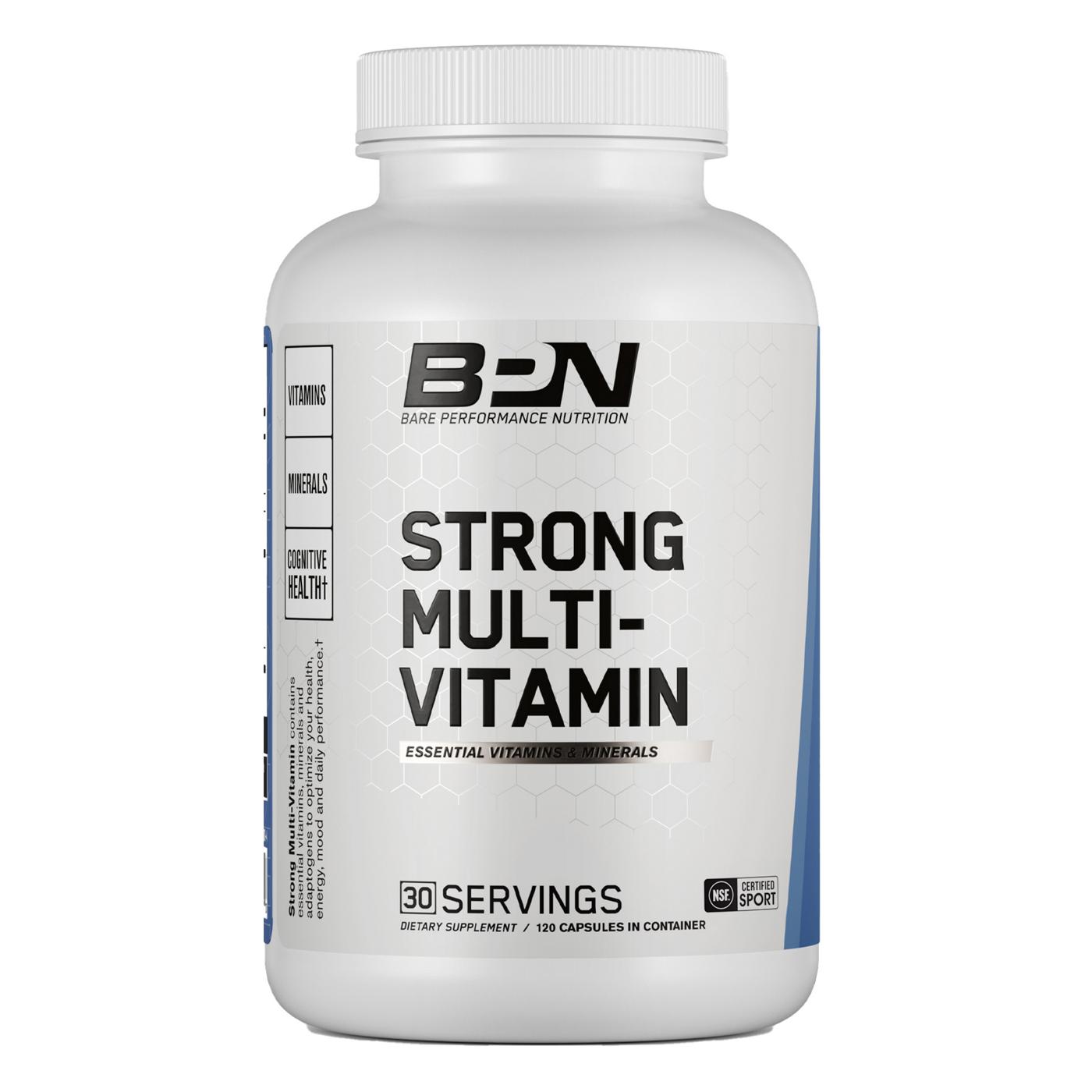 Bare Performance Nutrition Strong Multi-Vitamin Capsules; image 1 of 2