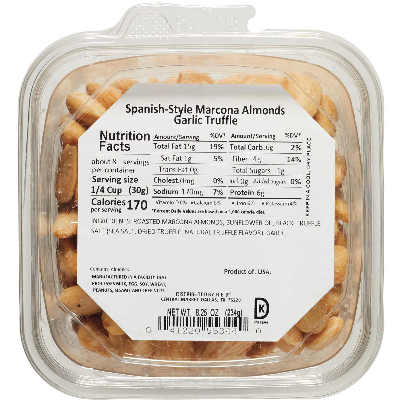 Central Market Garlic Truffle Marcona Almonds Shop Nuts & Seeds at HEB