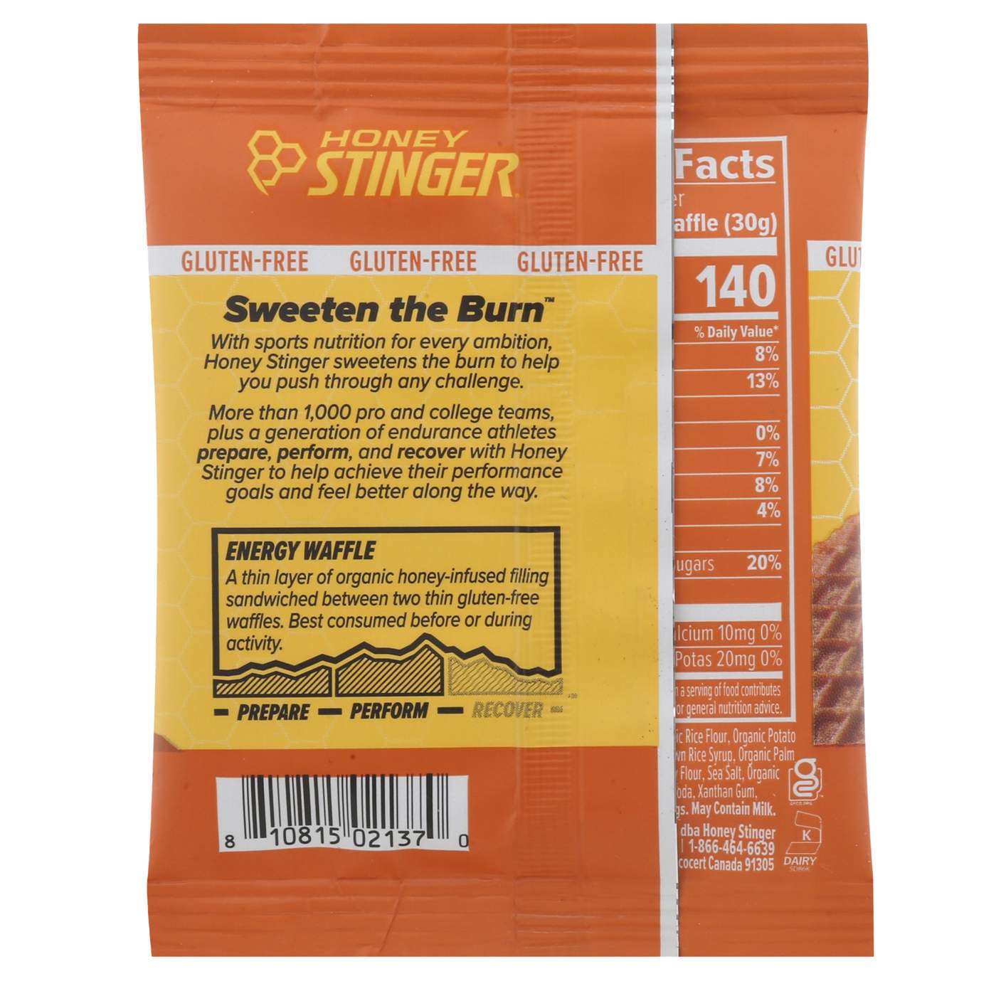 Honey Stinger Waffle Salted Caramel Shop Granola & snack bars at HEB