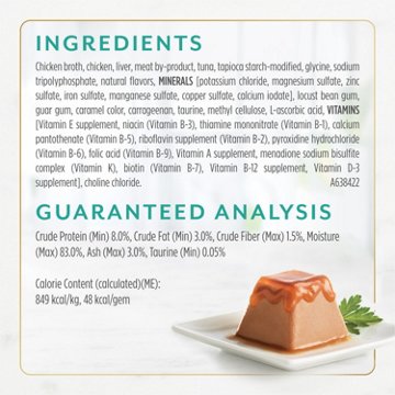 Fancy Feast Purina Gems Pate Cat Food Mousse - Tuna and a Halo of Savory Gravy, 4 oz