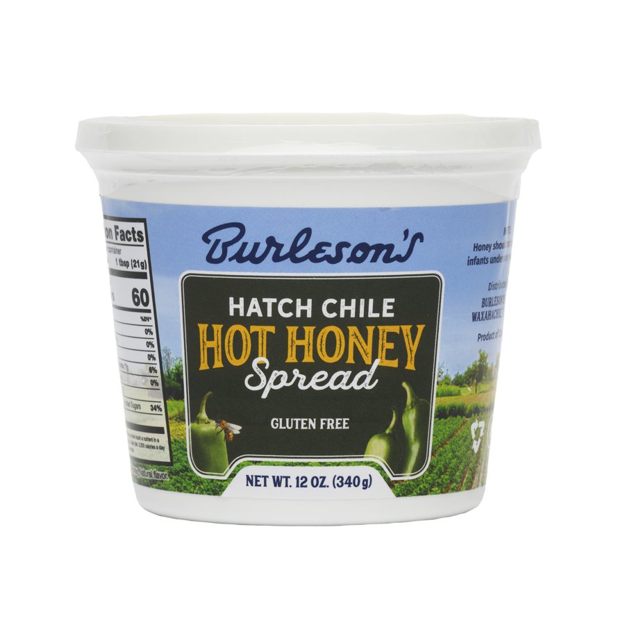 Burleson's Hatch Chile Hot Honey Spread Shop Honey at HEB