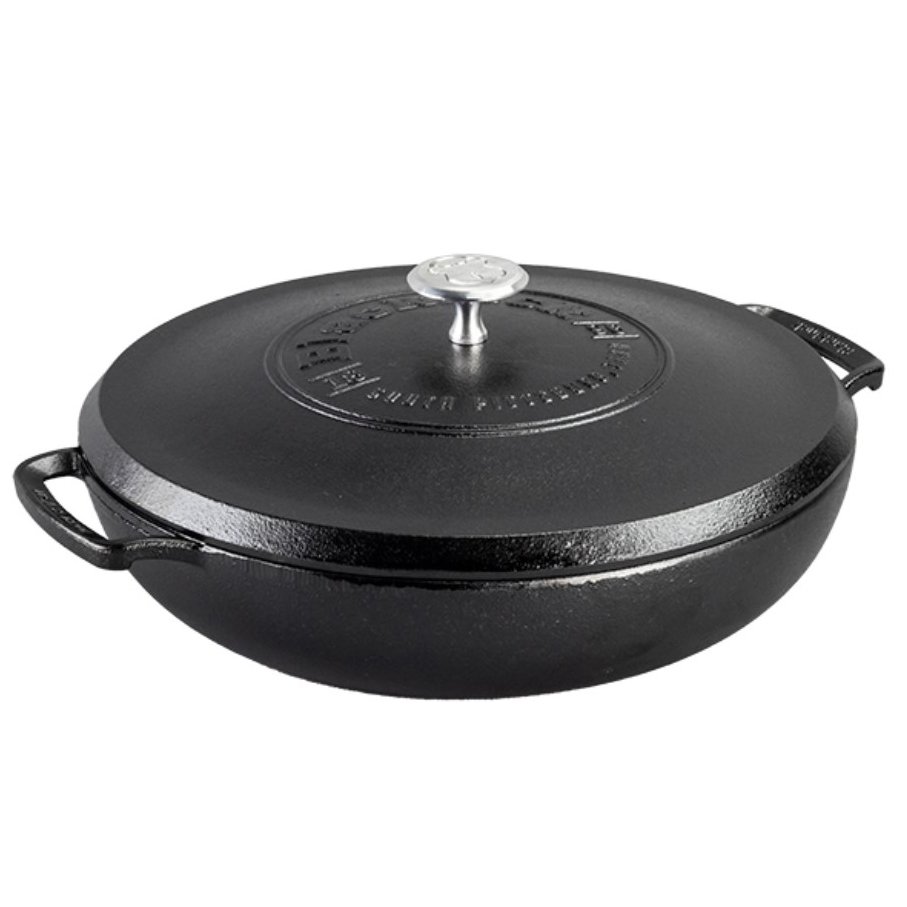 Lodge Blacklock Triple Seasoned Cast Iron Braiser with Lid Shop Frying Pans & Griddles at HEB