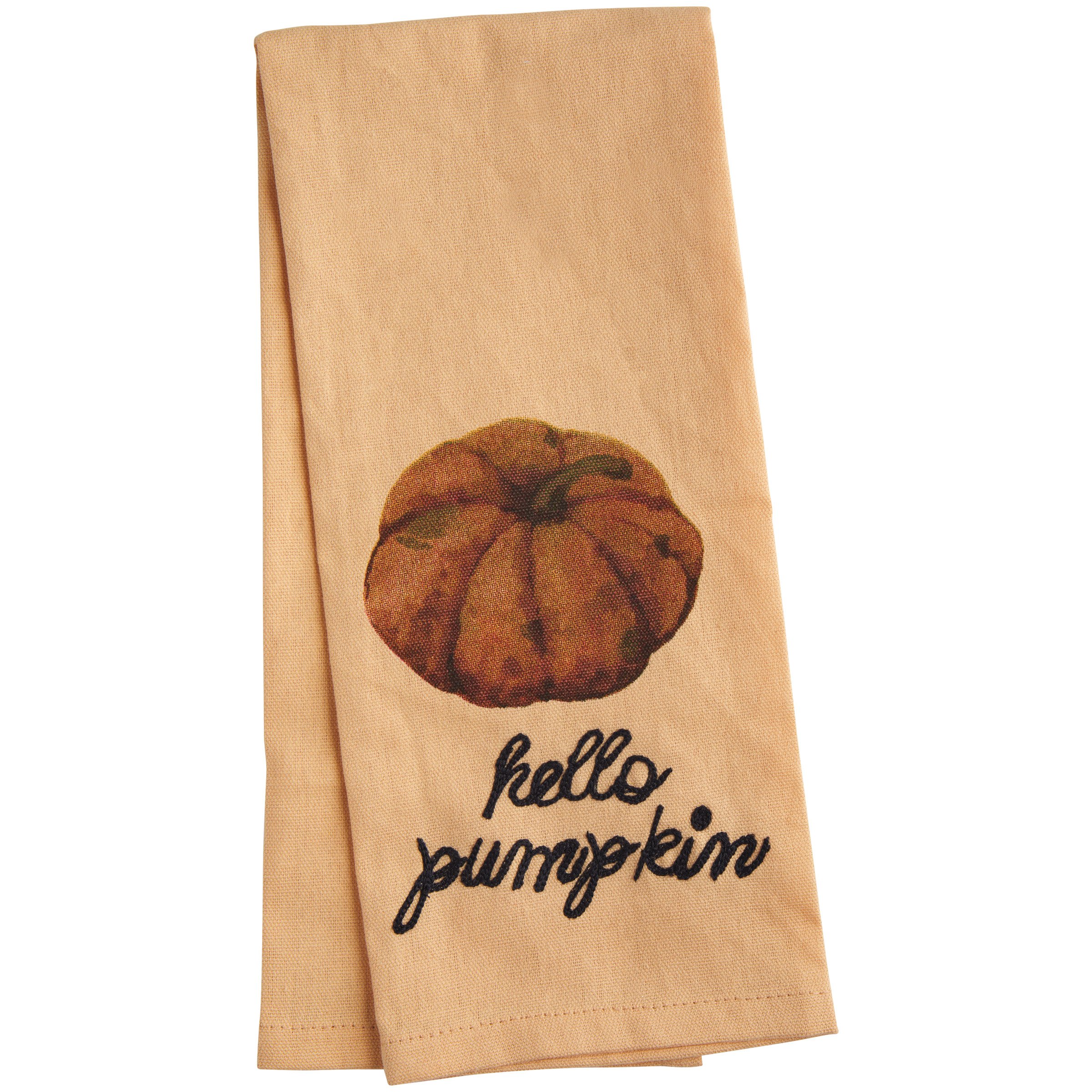 Destination Holiday Hello Pumpkin Festive Kitchen Towel Shop Seasonal