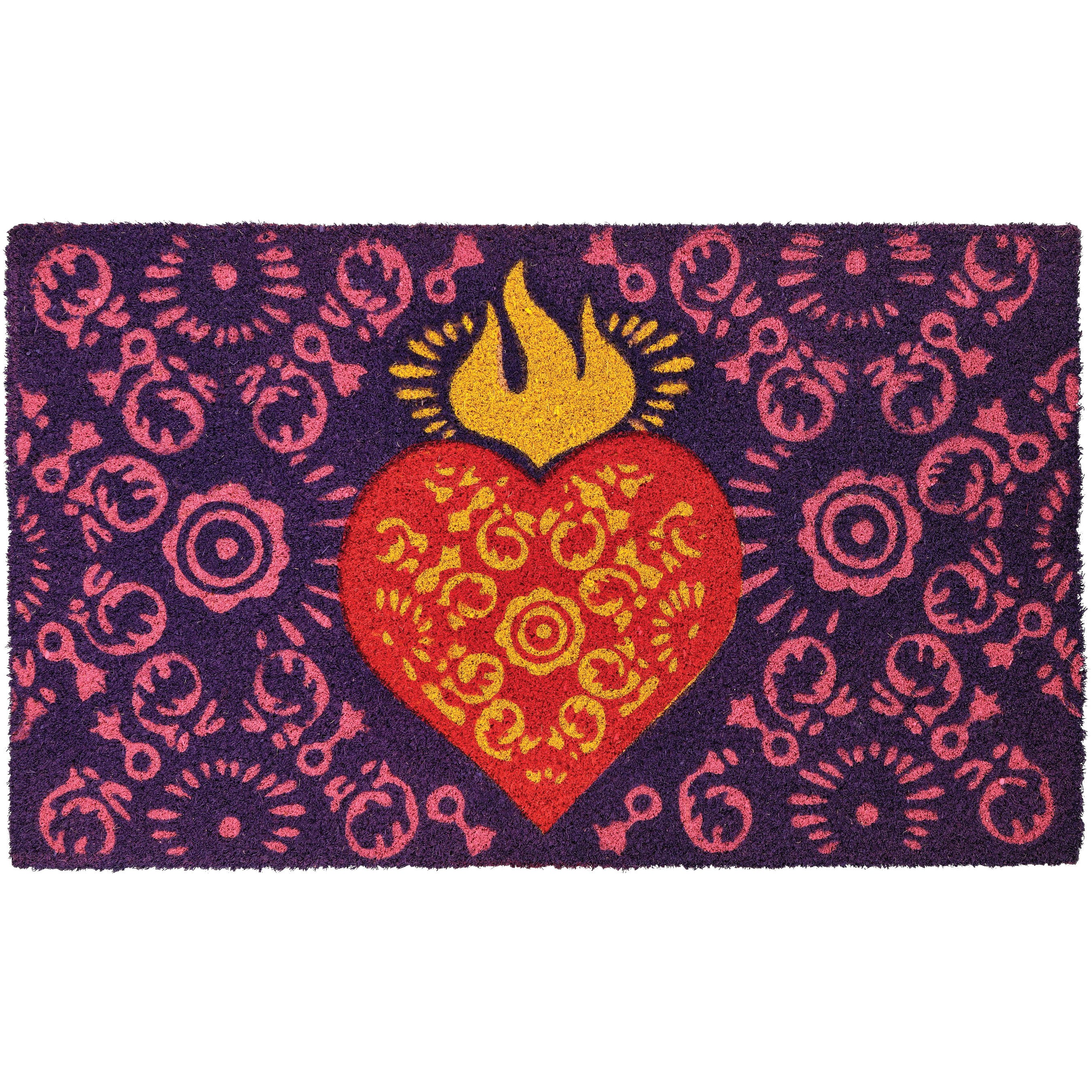 Destination Holiday Sacred Heart Day of the Dead Coir Doormat - Shop ...
