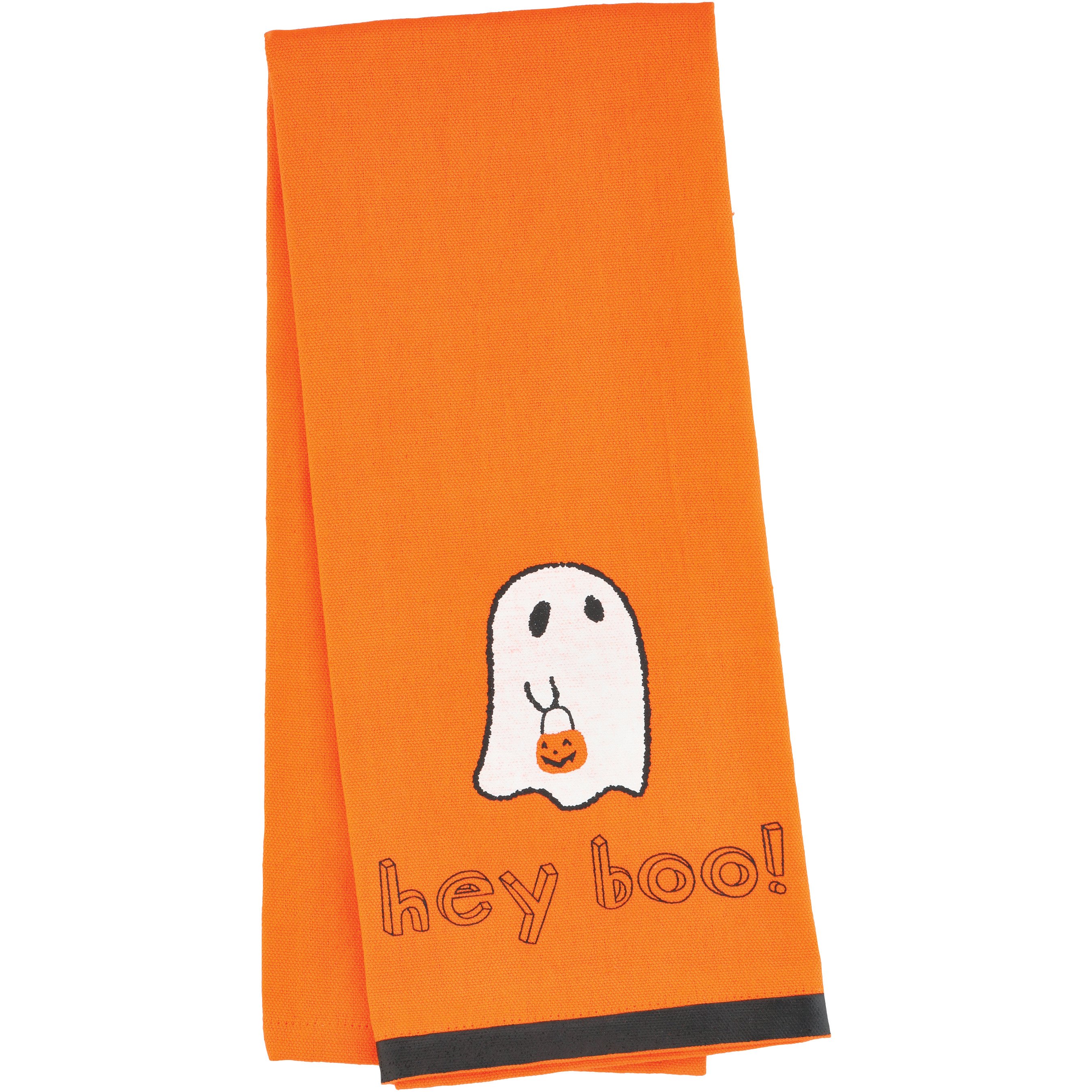 Destination Holiday Ghost Costume Hey Boo! Halloween Kitchen Towel