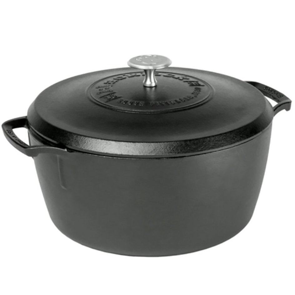 Lodge Blacklock Triple Seasoned Cast Iron Dutch Oven with Lid Shop