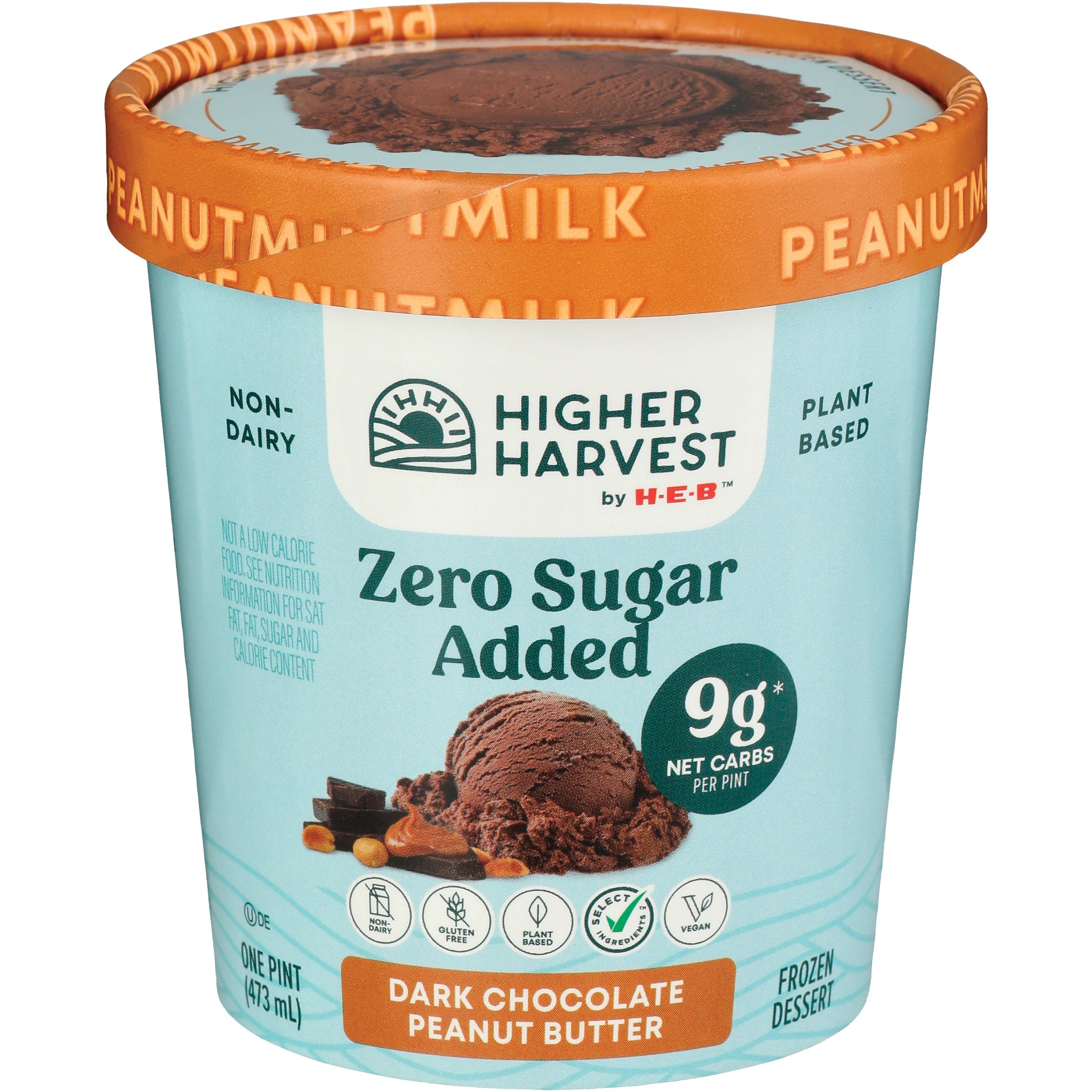 Higher Harvest By H-E-B Zero Sugar Added Non-Dairy Frozen Dessert ...